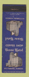 Matchbook Cover - Besse Hotel Pittsburg KS