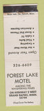 Matchbook Cover - Forest Lake Motel Grand Rapids MN POOR STRIKER