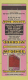 Matchbook Cover - McGehee Hotel Little Rock AR