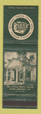 Matchbook Cover - Warm Springs GA Little White House Franklin Roosevelt