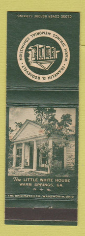 Matchbook Cover - Warm Springs GA Little White House Franklin Roosevelt