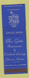 Matchbook Cover - Blue Grotto Restaurant Phoenix AZ