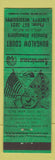 Matchbook Cover - Bungalow Court Liberty MS Perkins Americana WORN