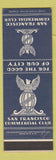 Matchbook Cover - San Francisco Commercial Club CA SAMPLE