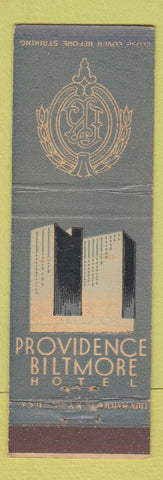 Matchbook Cover - Providence Biltmore Hotel RI