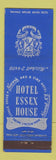 Matchbook Cover - Hotel Essex House Newark NJ
