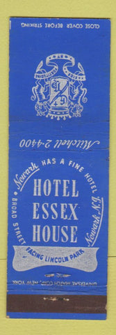 Matchbook Cover - Hotel Essex House Newark NJ