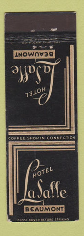 Matchbook Cover - Hotel LaSalle Beaumont CT