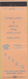 Matchbook Cover - Pete's Oakland CA peach