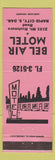 Matchbook Cover - Bel Air Motel Rapid City SD