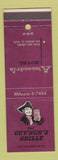 Matchbook Cover - Alexandria Hotel Los Angeles CA Guv'nor's Grille