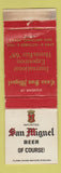 Matchbook Cover - San Miguel Beer 1968 World's Fair San Antonio TX WORN