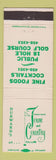 Matchbook Cover - Durward's Town and Country Club Sheboygan WI