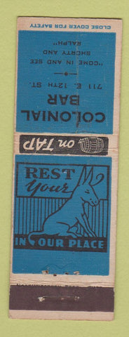 Matchbook Cover - Colonial Bar