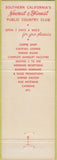 Matchbook Cover - Diamond Bar Public Golf CA