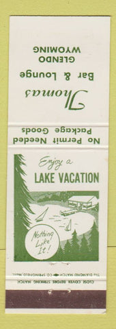 Matchbook Cover - Thomas Bar Lounge Glendo WY