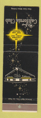 Matchbook Cover - Phil Long's California Club casino Las Vegas NV