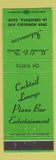 Matchbook Cover - Harold & Doris Intermezzo LA Crescenta CA bar