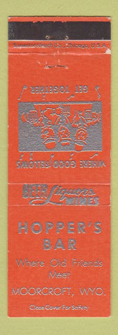 Matchbook Cover - Hopper's Bar Moorcroft WY