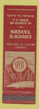 Matchbook Cover - Chuck's Tavern Newark NJ