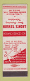 Matchbook Cover - Leon's Tavern Grand Prairie TX