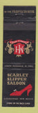Matchbook Cover - Franciscan Hotel Albuquerque NM Scarlet Slipper Saloon