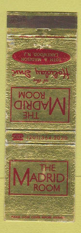 Matchbook Cover - Madrid Room Holiday Inn Lakewood NJ WEAR