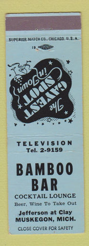 Matchbook Cover - Bamboo Bar Muskegon MI