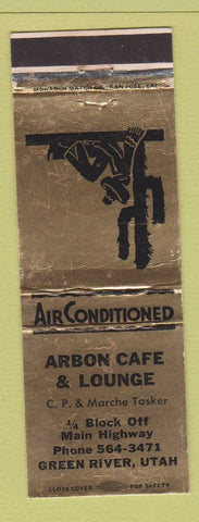 Matchbook Cover - Arbon Cafe and Lounge Green River UT