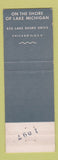 Matchbook Cover - Lake Shore Club Chicago IL