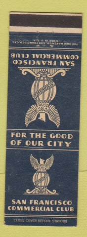 Matchbook Cover - San Francisco Commercial Club CA