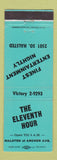 Matchbook Cover - Eleventh Hour Chicago IL bar
