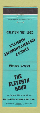 Matchbook Cover - Eleventh Hour Chicago IL bar