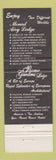 Matchbook Cover - Mount Airy Lodge Mount Pocono PA