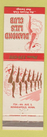Matchbook Cover - Diamond Lil's Club Minneapolis  MN girlie