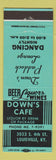 Matchbook Cover - Down's Cafe Paddock Lounge Louisville KY