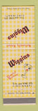 Matchbook Cover - Wiggins Restaurant Cincinnati OH
