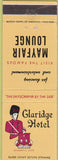Matchbook Cover - Claridge Hotel Atlantic City NJ