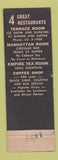 Matchbook Cover - Hotel New Yorker New York City