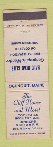 Matchbook Cover - Cliff House and Motel Ogunquit ME