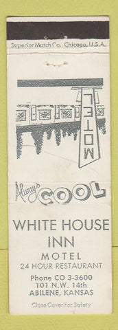 Matchbook Cover - White House Inn Abilene KS