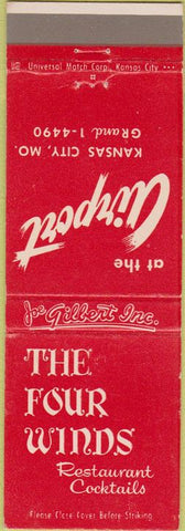 Matchbook Cover - Four Winds Restaurant Kansas City MO Airport