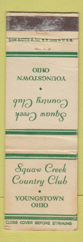 Matchbook Cover - Squaw Creek Country Club Youngstown OH WEAR