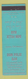 Matchbook Cover - Don Felix Bar Juarez Mexico