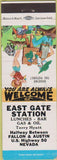 Matchbook Cover - East Gate oil gas Fallon Austin NV hillbilly