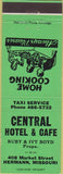 Matchbook Cover - Central Hotel Cafe Hermann MO