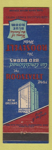 Matchbook Cover - Roosevelt Hotel New Orleans LA