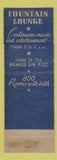Matchbook Cover - Roosevelt Hotel New Orleans LA