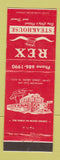 Matchbook Cover - Rex Steak House Bay City MI