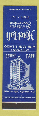 Matchbook Cover - Hotel Taft New Haven CT